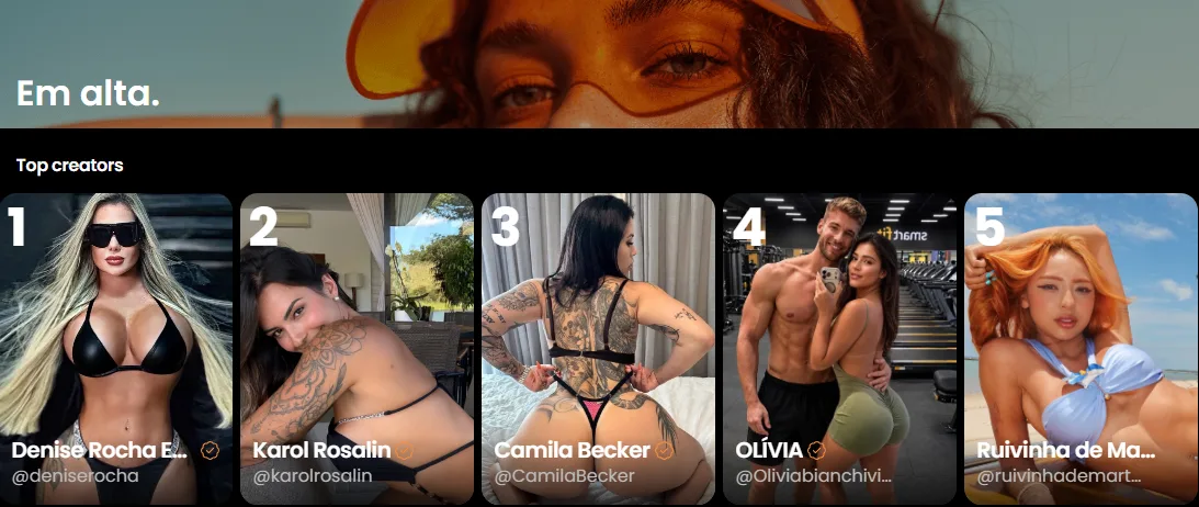 Top 5 criadoras em alta no Privacy em 2026: conheça as modelos que estão dominando a plataforma
